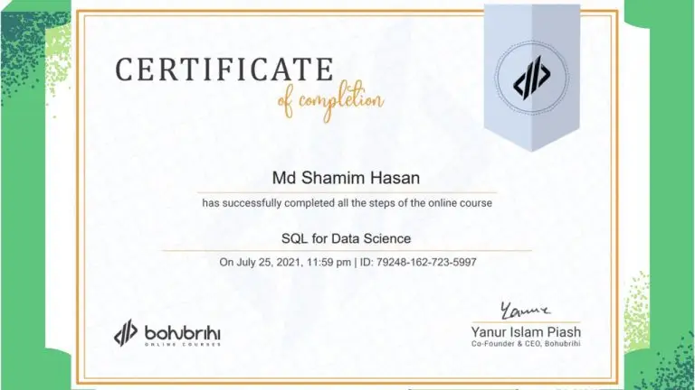 SQL for Data Science
